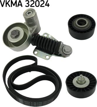 SKF VKMA 32024 - Juego de correas trapeciales poli V parts5.com