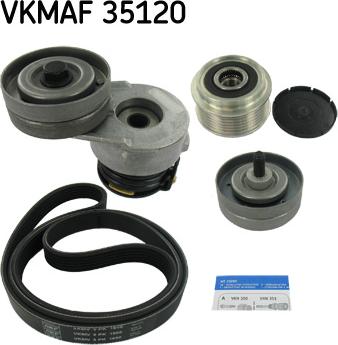 SKF VKMAF 35120 - Σετ ιμάντων poly-V parts5.com