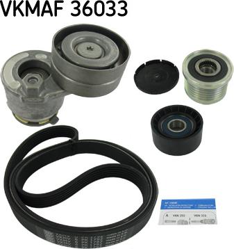 SKF VKMAF 36033 - Set curea transmisie cu caneluri parts5.com