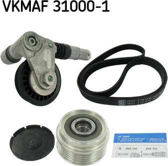 SKF VKMAF 31000-1 - Kanallı V kayışı seti parts5.com