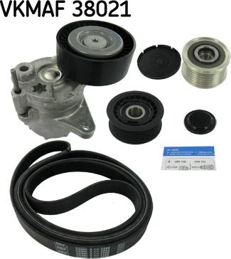 SKF VKMAF 38021 - Kanallı V kayışı seti parts5.com