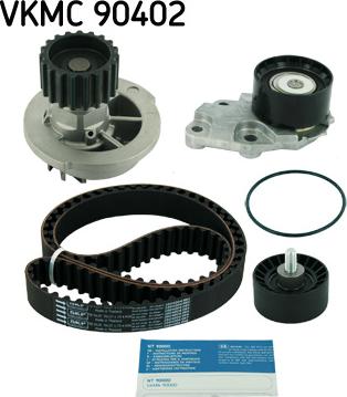 SKF VKMC 90402 - Vesipumppu + jakohihnasarja parts5.com