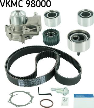 SKF VKMC 98000 - Pompe à eau + kit de courroie de distribution parts5.com