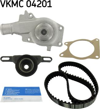 SKF VKMC 04201 - Pompe à eau + kit de courroie de distribution parts5.com