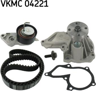 SKF VKMC 04221 - Bomba de agua + kit correa distribución parts5.com