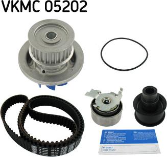 SKF VKMC 05202 - Vízpumpa + fogasszíj készlet parts5.com