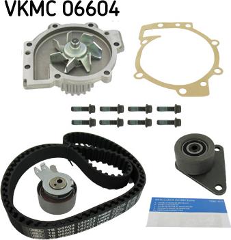 SKF VKMC 06604 - Pumpa za vodu + komplet zupčastog kaiša parts5.com