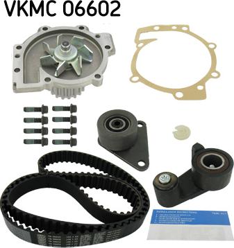 SKF VKMC 06602 - Veepump + hammasrihmakomplekt parts5.com