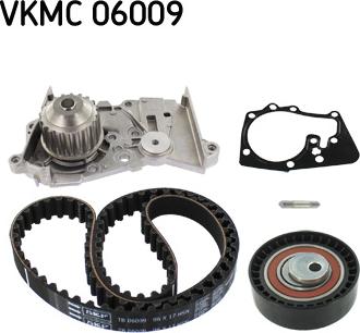 SKF VKMC 06009 - Veepump + hammasrihmakomplekt parts5.com