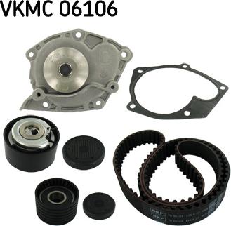 SKF VKMC 06106 - Vízpumpa + fogasszíj készlet parts5.com