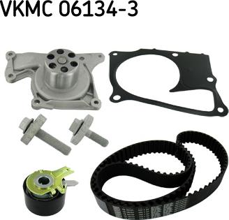 SKF VKMC 06134-3 - Vízpumpa + fogasszíj készlet parts5.com