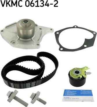 SKF VKMC 06134-2 - Pompa wodna + zestaw paska rozrządu parts5.com