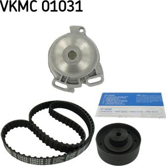 SKF VKMC 01031 - Set pompa apa + curea dintata parts5.com