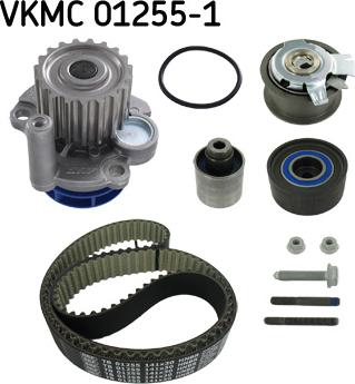 SKF VKMC 01255-1 - Vesipumppu + jakohihnasarja parts5.com