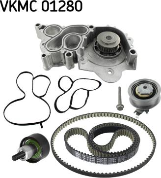 SKF VKMC 01280 - Bomba de agua + kit correa distribución parts5.com