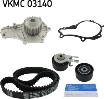 SKF VKMC 03140 - Su pompası + Triger kayışı seti parts5.com