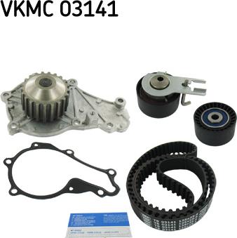 SKF VKMC 03141 - Vesipumppu + jakohihnasarja parts5.com