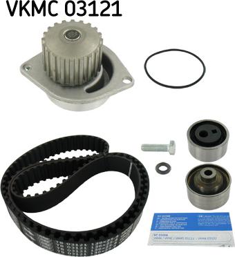 SKF VKMC 03121 - Pompa wodna + zestaw paska rozrządu parts5.com