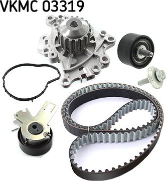 SKF VKMC 03319 - Su pompası + Triger kayışı seti parts5.com