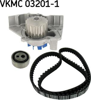 SKF VKMC 03201-1 - Vesipumppu + jakohihnasarja parts5.com