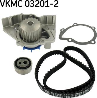 SKF VKMC 03201-2 - Bomba de agua + kit correa distribución parts5.com