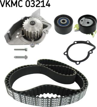 SKF VKMC 03214 - Veepump + hammasrihmakomplekt parts5.com