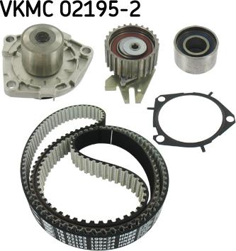 SKF VKMC 02195-2 - Vesipumppu + jakohihnasarja parts5.com