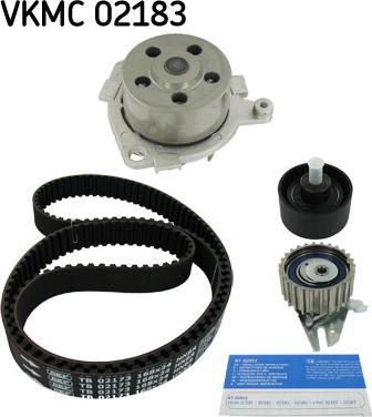 SKF VKMC 02183 - Vesipumppu + jakohihnasarja parts5.com