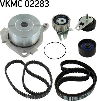 SKF VKMC 02283 - Vesipumppu + jakohihnasarja parts5.com