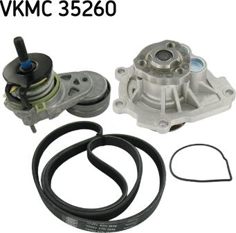 SKF VKMC 35260 - Vesipumppu + vetohihnasarja parts5.com