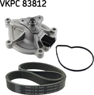 SKF VKMC 33843 - Водна помпа + комплект пистови ремъци клиновидно оребряване parts5.com