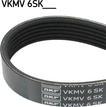 SKF VKMV 6SK989 - Поликлиновой ремень parts5.com