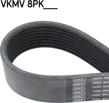 SKF VKMV 8PK1786 - Courroie trapézoïdale à nervures parts5.com