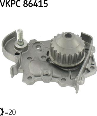 SKF VKPC 86415 - Pompe à eau parts5.com