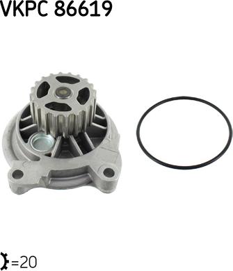 SKF VKPC 86619 - Pompa apa parts5.com