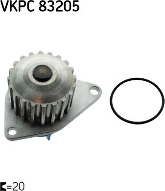 SKF VKPC 83205 - Water Pump parts5.com