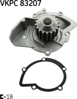 SKF VKPC 83207 - Водна помпа parts5.com