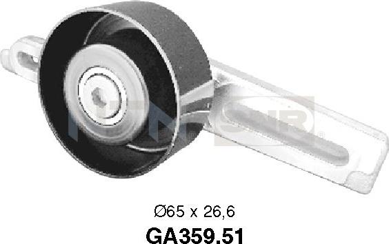 SNR GA359.51 - Τροχαλία παρέκκλισης, ιμάντας poly-V parts5.com