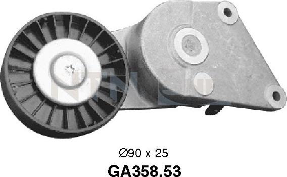 SNR GA358.53 - Направляющий ролик, поликлиновый ремень parts5.com