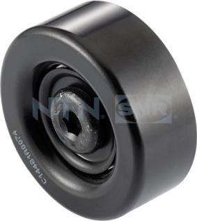 SNR GA384.18 - Deflection / Guide Pulley, v-ribbed belt parts5.com