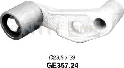 SNR GE357.24 - Rolka kierunkowa / prowadząca, pasek rozrządu parts5.com