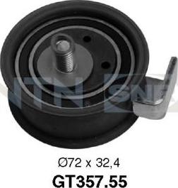 SNR GT357.55 - Натяжной ролик, ремень ГРМ parts5.com