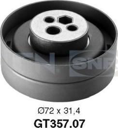 SNR GT357.07 - Polea tensora, correa dentada parts5.com