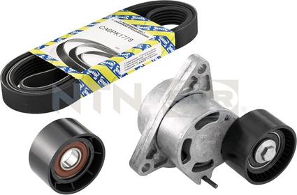 SNR KA855.22 - V-Ribbed Belt Set parts5.com