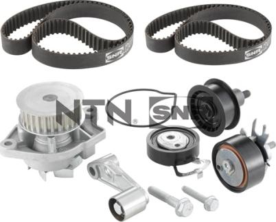 SNR KDP457.250 - Bomba de agua + kit correa distribución parts5.com