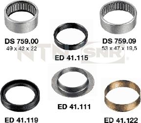 SNR KS559.08 - Suspensión, cuerpo del eje parts5.com