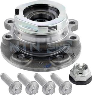 SNR R155.120 - Комплект подшипника ступицы колеса parts5.com