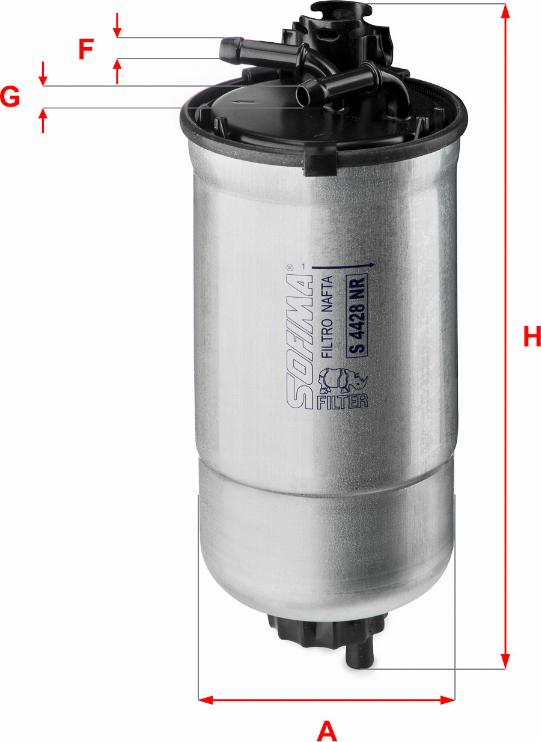 Sofima S 4428 NR - Fuel filter parts5.com