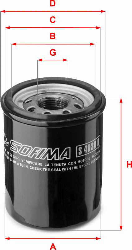 Sofima S 4030 R - Маслен филтър parts5.com