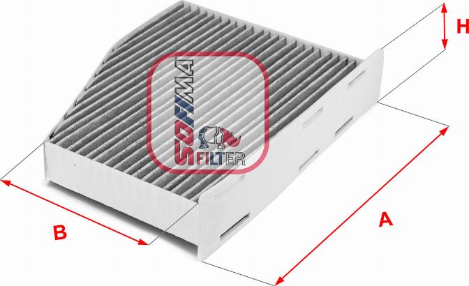 Sofima S 4124 CA - Suodatin, sisäilma parts5.com